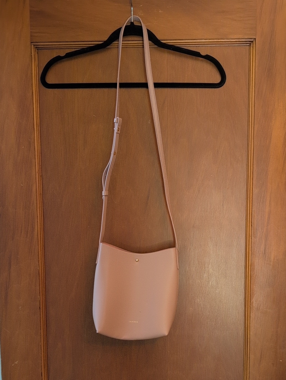 Minimalist Blush Crossbody Bag - Women's Shoulder Purse